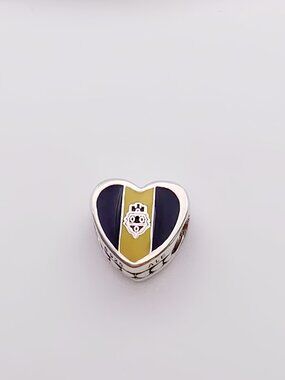 Pandora Pittsburgh flag charm Love Heart Charm